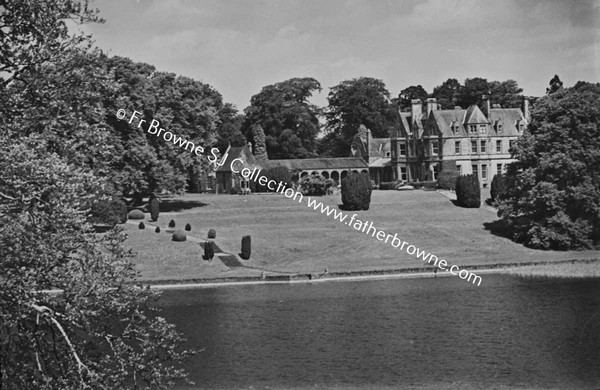 GLASLOUGH HOUSE  PANORAMA FROM SOUTH SIDE OF LAKE (UNDER TREES)